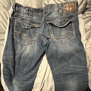 Men’s silver jeans size 38